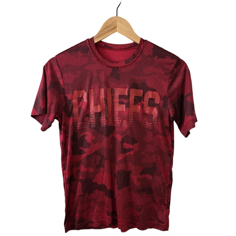 Kansas City Chiefs Youth Red Camo Performance Tee | Size Large